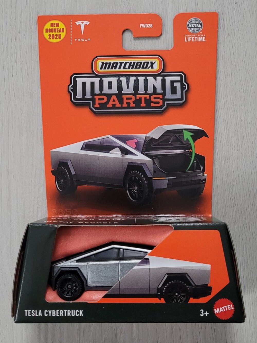 2025 Matchbox Moving Parts - Tesla Cybertruck (only one left)